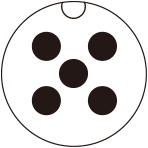 M12 Male Panel Mount Rear Fastened PCB Type Waterproof Connector Thread M12X3 (1)