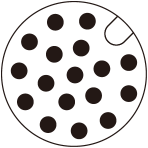 M12 Male Panel Mount Rear Fastened PCB Type Waterproof Connector Thread M12X3 (4)