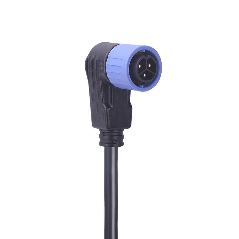 M20 公头 2 3 5 6 芯电缆模压直角塑料新能源汽车防水 IP67 连接器