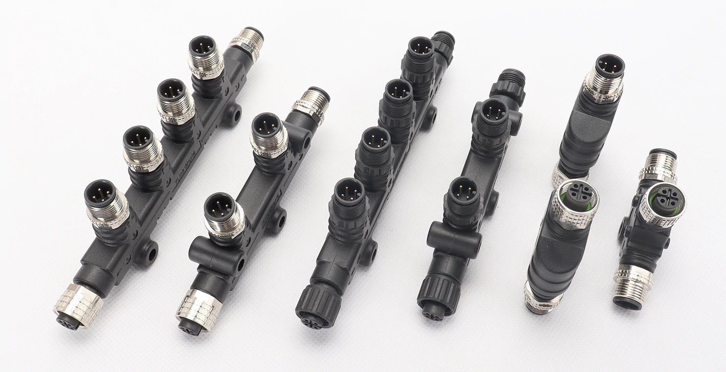 T/Y - type M12 connector A - coded splitter